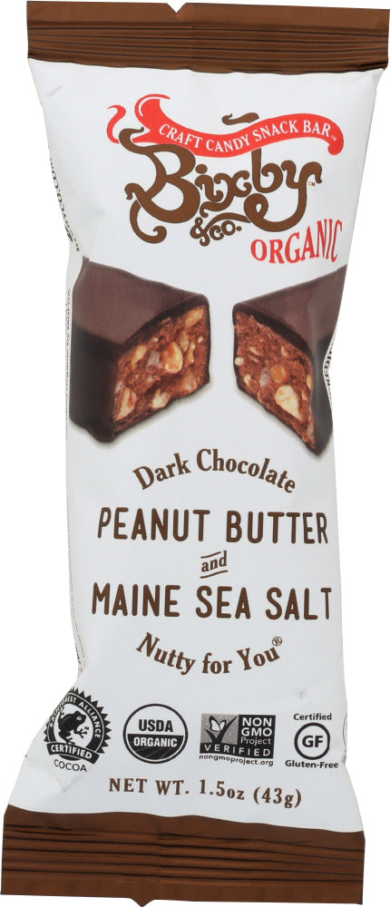 BIXBY AND CO: Dark Chocolate Peanut Butter Sea Salt, 1.5 oz