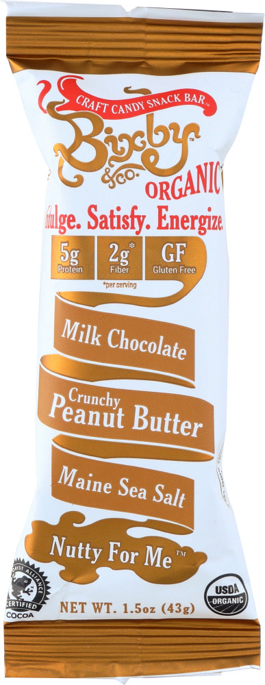BIXBY AND CO: Milk Chocolate Bar Crunchy Peanut Butter, 1.5 oz