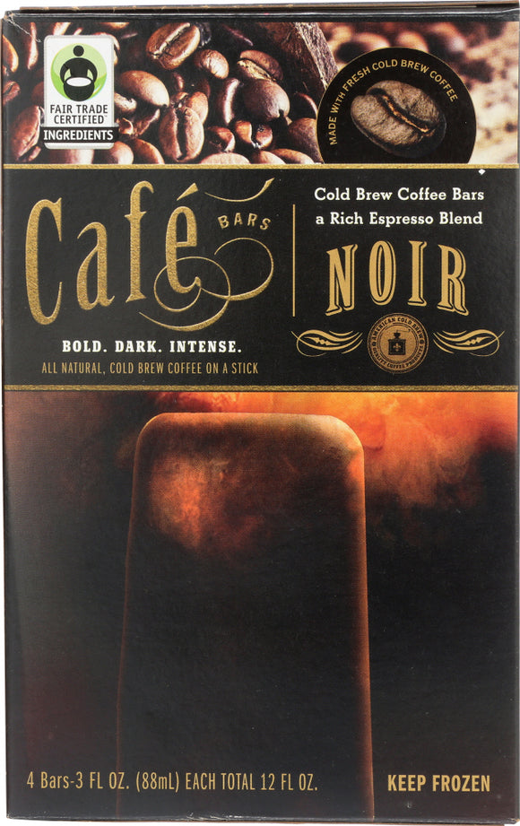 CAFE BARS: Noir Coffee Ice Cream Bar, 12 oz