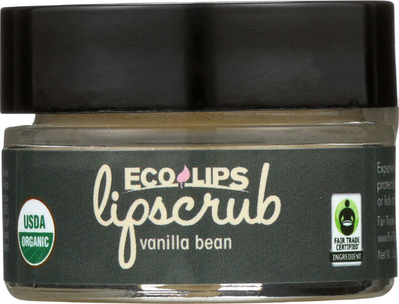 ECO LIPS: Lip Scrub Vanilla Bean, 0.5 oz