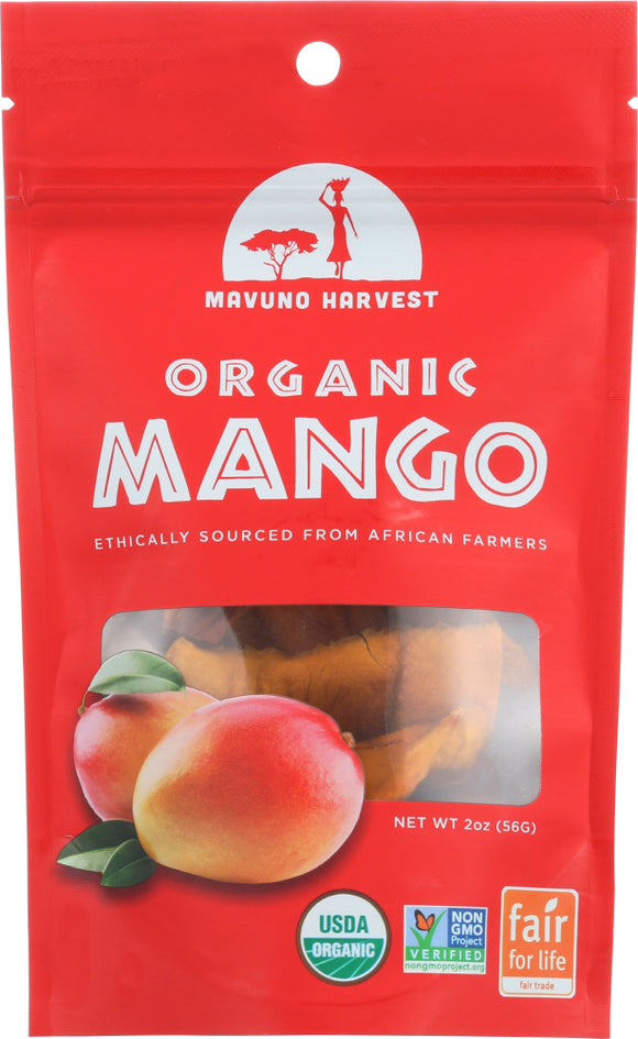 MAVUNO HARVEST: Dried Fruit Organic Mango, 2 oz