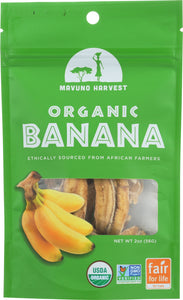 MAVUNO HARVEST: Dried Fruit Organic Banana, 2 oz