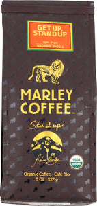 MARLEY COFFEE: Get Up Stand Up Light Organic Ground Coffee, 8 oz