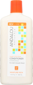 ANDALOU NATURALS: Moisture Rich Conditioner Argan and Sweet Orange, 11.5 Oz