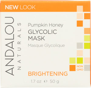 ANDALOU NATURALS: Glycolic Mask Pumpkin Honey Brightening, 1.7 oz