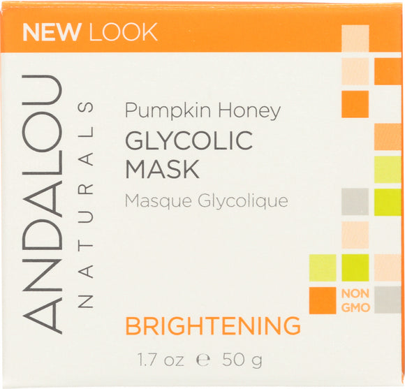 ANDALOU NATURALS: Glycolic Mask Pumpkin Honey Brightening, 1.7 oz