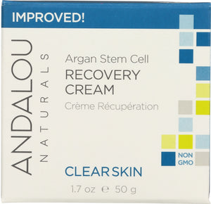 ANDALOU NATURALS: Clarifying Clear Overnight Recovery Cream, Non GMO, Paraben Free, 1.7 Oz