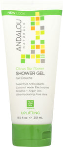 ANDALOU NATURALS: Shower Gel Uplifting Citrus Verbena, 8.5 oz