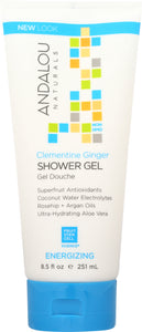 ANDALOU NATURALS: Shower Gel Energizing Clementine Ginger, 8.5 oz