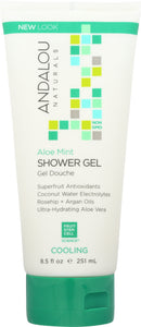 ANDALOU NATURALS: Shower Gel Cooling Aloe Mint, 8.5 oz