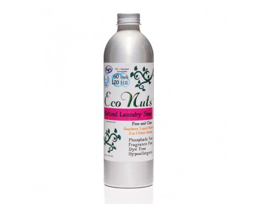 ECO NUTS: Laundry Liquid Free Clear Organic, 10 oz