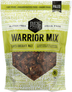 BEEFREE: Warrior Mix Clay's Chocolate Buzz Granola, 9 oz