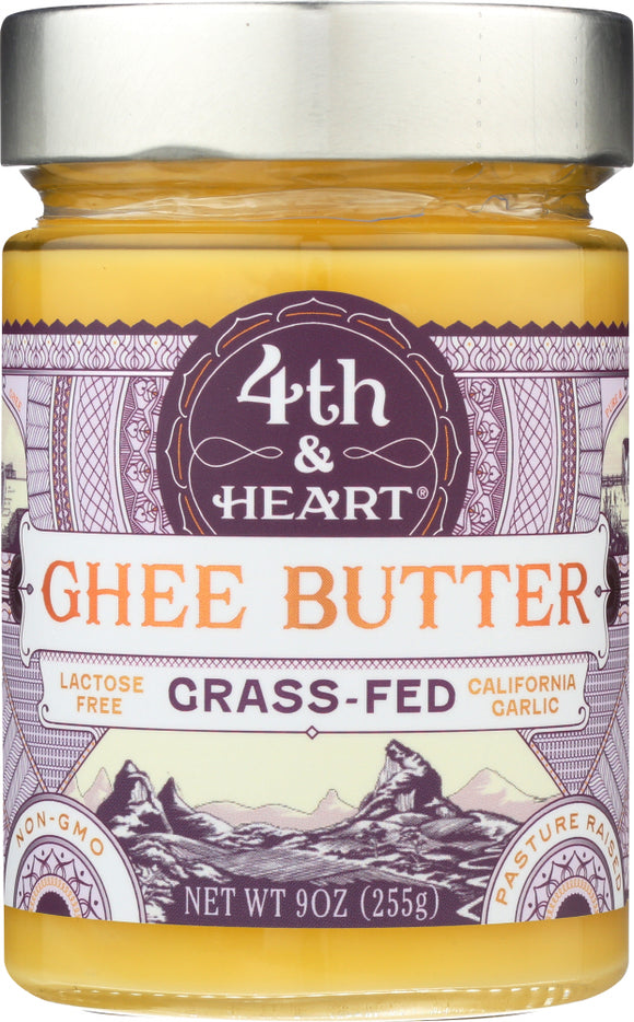 4TH & HEART: Ghee Butter California Garlic, 9 oz