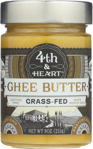 4TH & HEART: Ghee Butter White Truffle Salt, 9 oz