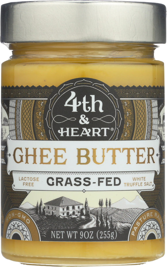 4TH & HEART: Ghee Butter White Truffle Salt, 9 oz