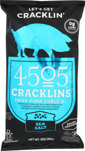 4505 CRACKLINS: Sea Salt Cracklins, 3 oz