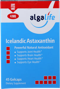 ALGALIFE: Astaxanthin Icelandic 4mg, 45 gelcaps