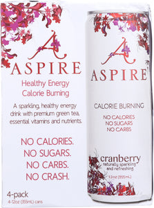ASPIRE: Energy Cranberry 4pk 48 fo