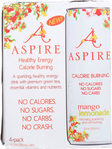 ASPIRE: Energy Mango Lemonade 4pk 48 fo