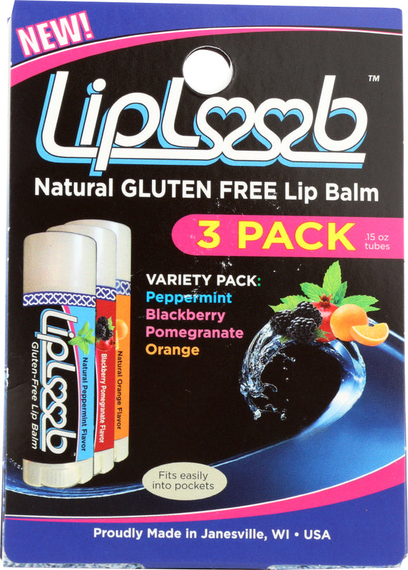 LIPLOOB: 3 Flavor Variety, 3 pk