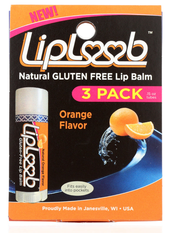 LIPLOOB: Natural Orange, 3 pk