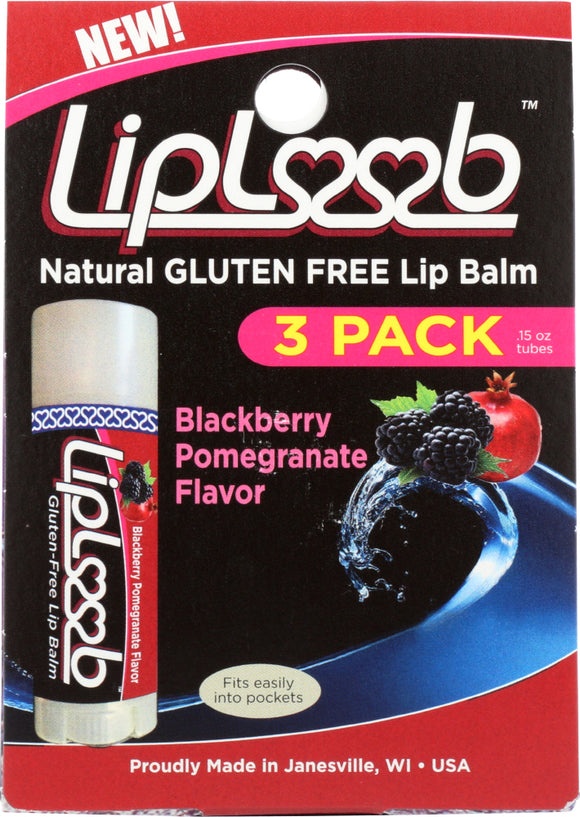 LIPLOOB: Blackberry Pomegranate, 3 pk