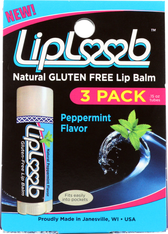 LIPLOOB: Peppermint, 3 pk
