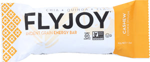 FLYJOY: Energizing Cashew Cookie Dough Snack Bar, 1.5 Oz