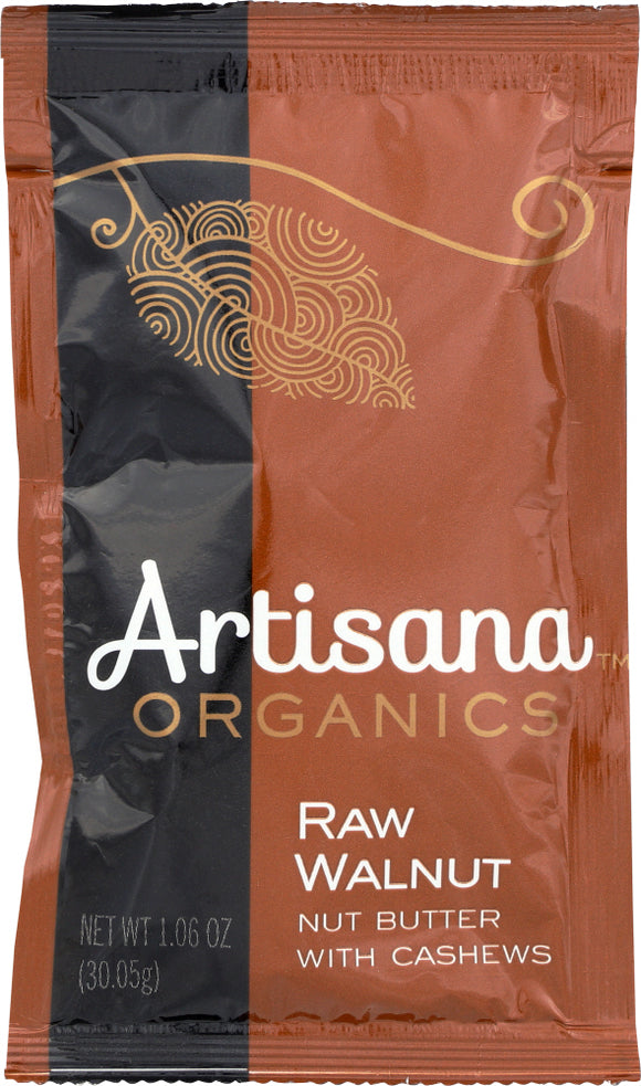 ARTISANA: Organic Raw Walnut Butter With Cashews, 1.06 oz