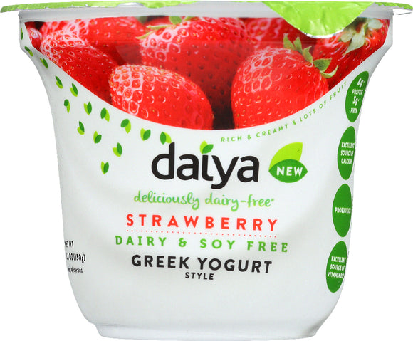 DAIYA: Strawberry Dairy Free Greek Yogurt Alternative, 5.3 oz