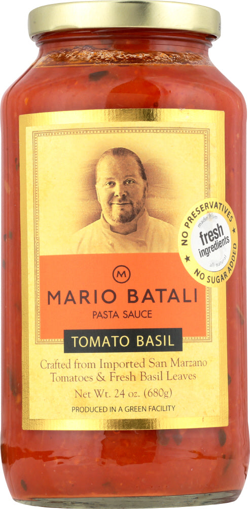 MARIO BATALI: Pasta Sauce Tomato Basil, 24 oz