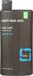 EVERY MAN JACK: Body Wash and Shower Gel Signature Mint, 16.9 oz