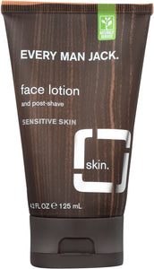 EVERY MAN JACK: Face Lotion and Post-Shave Fragrance Free, 4.2 oz