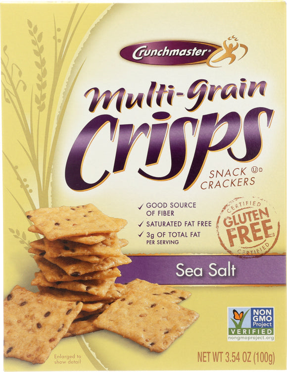 CRUNCH MASTERS: Crisp Multi-Grain Sea Salt, 3.54 oz