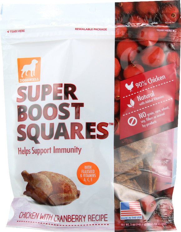 DOGSWELL: Squares Super Boost Chicken, 5 oz