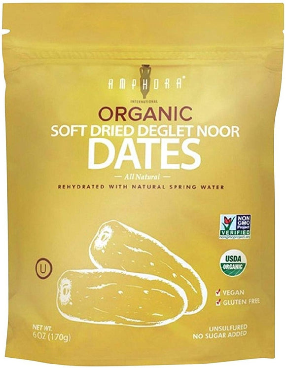 AMPHORA: Dates Dried Soft Organic, 6 oz