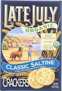 LATE JULY: Organic Classic Saltine Crackers, 6 oz