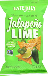 LATE JULY SNACKS: Clasico Tortilla Chips Jalapeno Lime, 5.5 oz