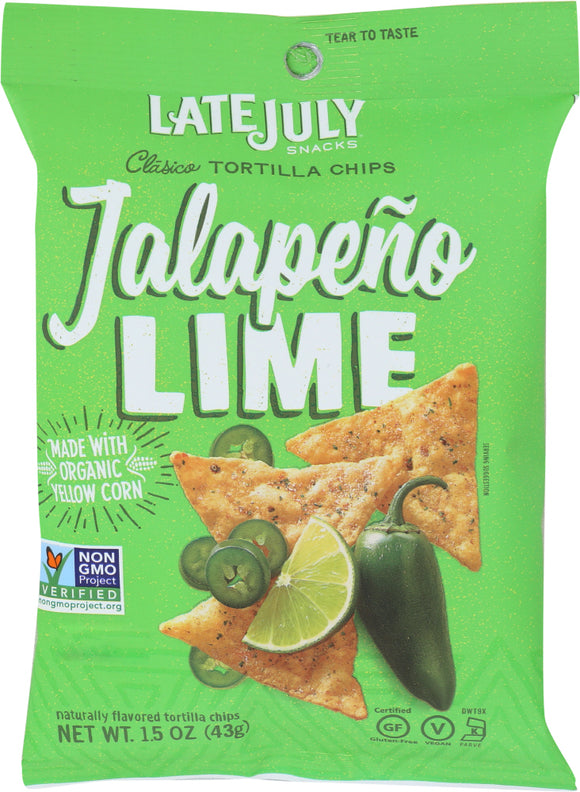 LATE JULY: Chip Tortilla Classico Jalapeno Lime, 1.5 oz