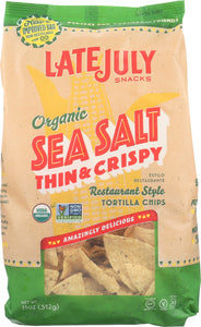 LATE JULY: Organic Sea Salt Restaurant Style Tortilla Chips, 11 oz