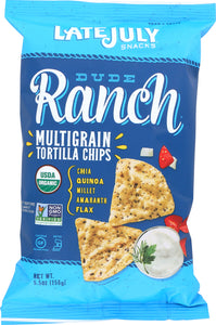 LATE JULY: Snacks Organic Multigrain Snack Chips Dude Ranch, 5.5 oz