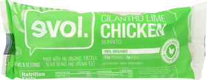 EVOL: Cilantro Lime Chicken Burrito, 6 Oz