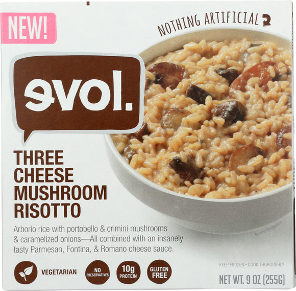 EVOL: Three Cheese Mushroom Risotto, 9 oz