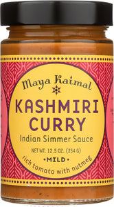 MAYA KAIMAL: Indian Simmer Sauce Kashmiri Curry Mild, 12.5 oz