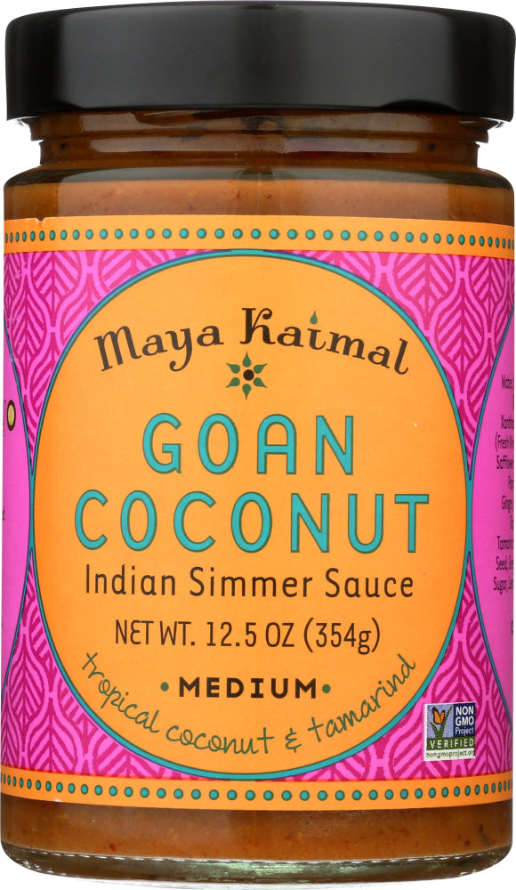 MAYA KAIMAL: Goan Coconut Indian Simmer Sauce Medium, 12.5 oz