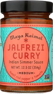 MAYA KAIMAL: Jalfrezi Curry Indian Simmer Sauce Medium, 12.5 oz