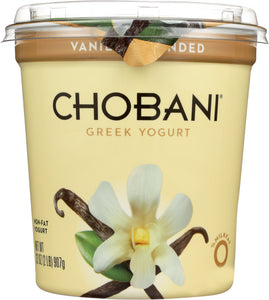 CHOBANI: Greek Yogurt Non-Fat Vanilla Blended, 32 oz