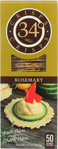 34 DEGREES: Rosemary Crispbread, 4.5 oz