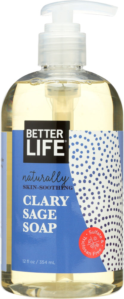 BETTER LIFE: Go Forth & Conquer Clary Sage & Citrus Soap, 12 oz