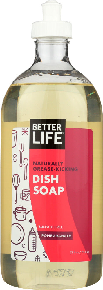 BETTER LIFE: Pomegranate Dish Soap, 22 oz